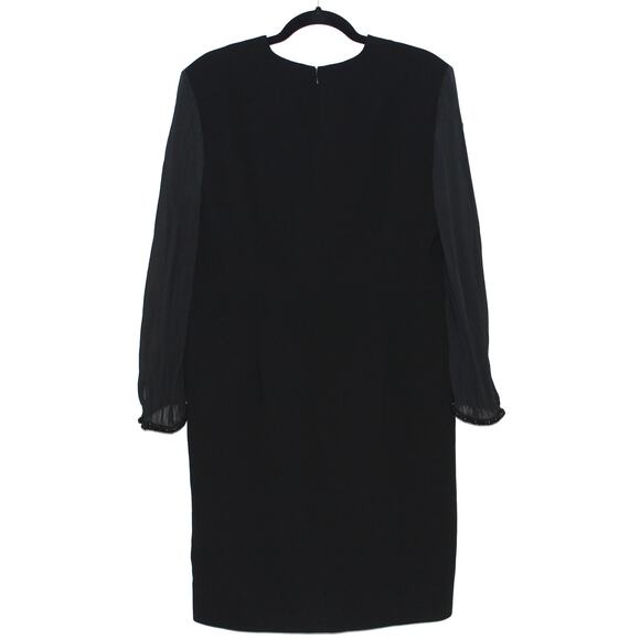 Badgley Mischka Dress Size 16 Black Mini Cocktail Dress - Picture 5 of 7